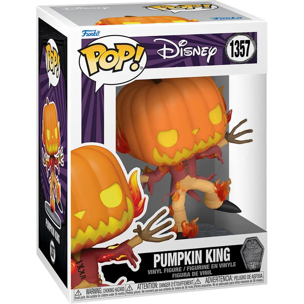 Nightmare before Christmas 30th POP! Disney Vinyl Figura Pumpkin King 9 cm fotografija proizvoda