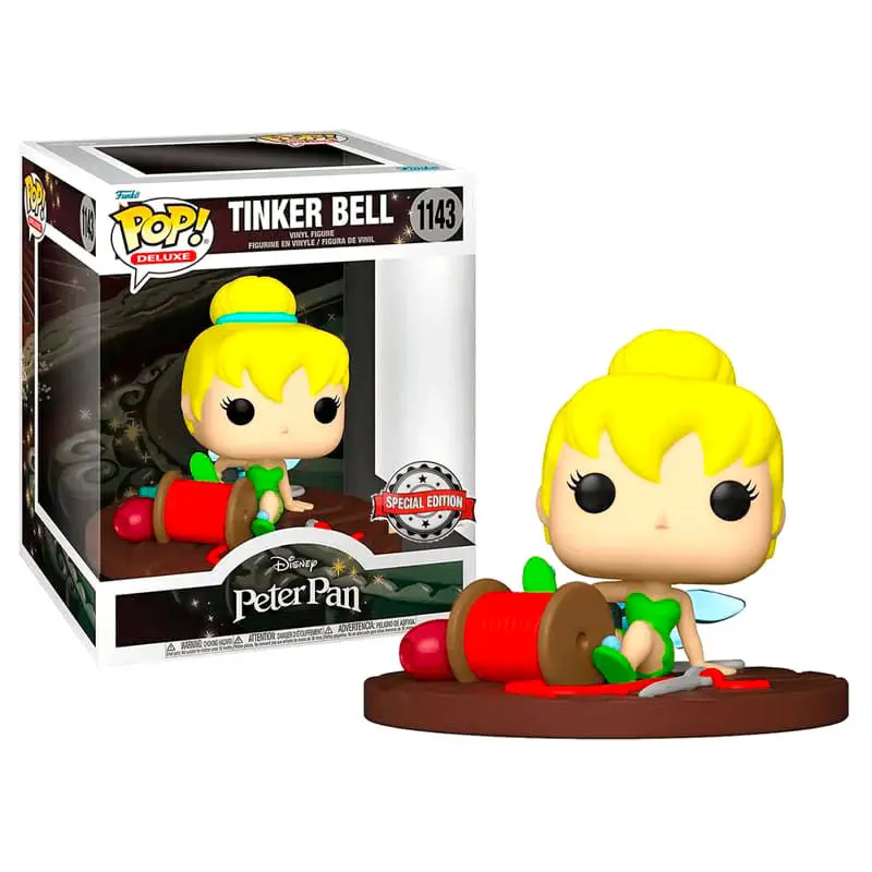 Peter Pan POP! Deluxe Vinyl Figura Tinker Bell na špuli 9 cm fotografija proizvoda