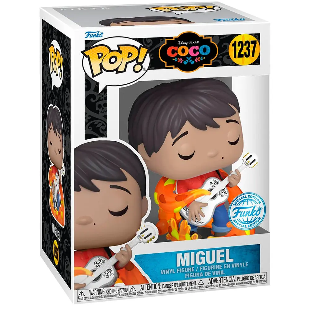 Coco POP! Disney Vinyl Figura Miguel s gitarom (Sjaji u mraku) 9 cm fotografija proizvoda