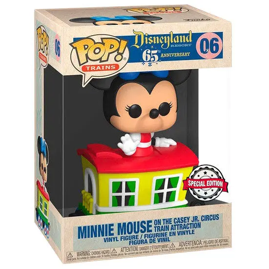 Disneyland Resort POP! Disney Vlak Kola Vinilna Figura Minnie Mouse na Casey Jr. Circus Train atrakciji 9 cm fotografija proizvoda