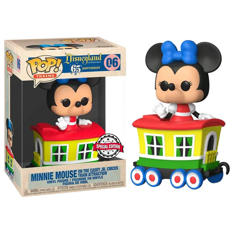 Disneyland Resort POP! Disney Vlak Kola Vinilna Figura Minnie Mouse na Casey Jr. Circus Train atrakciji 9 cm fotografija proizvoda