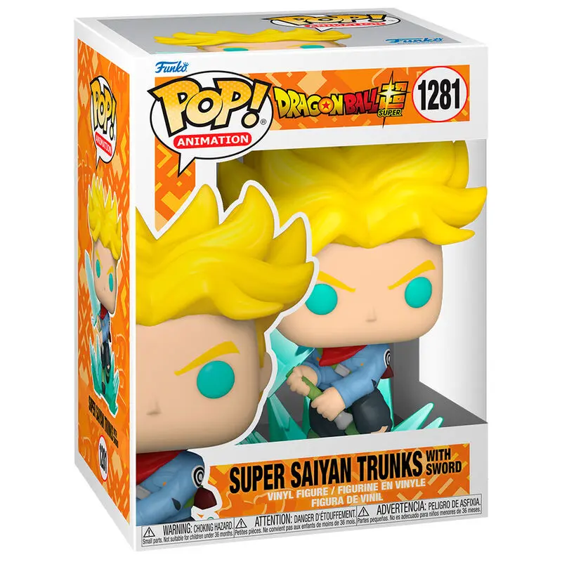 Dragon Ball Super POP! Animation Vinyl Figura SS Trunks s Mačem 9 cm fotografija proizvoda