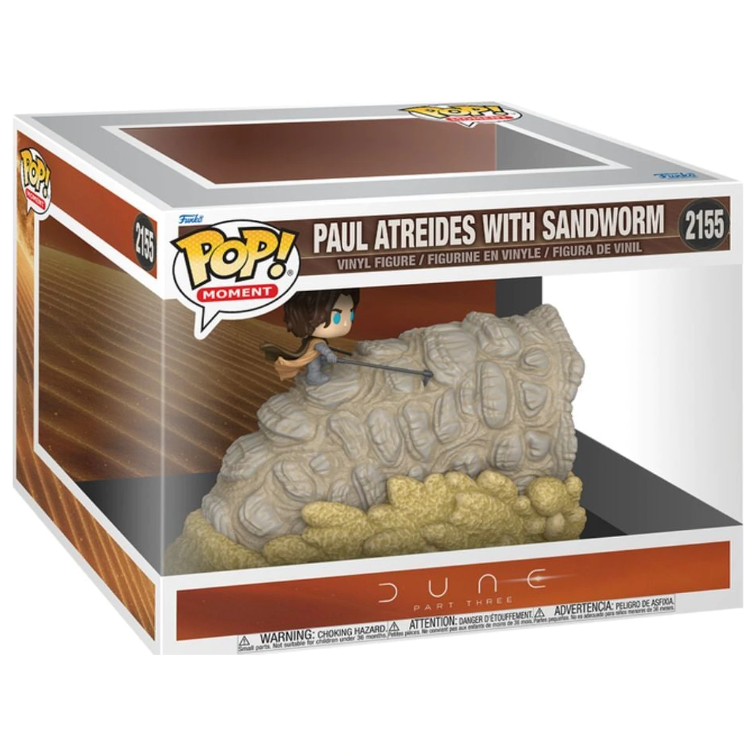 Funko POP figura Dune Part Three Moment Paul Atreides with Sandworm fotografija proizvoda