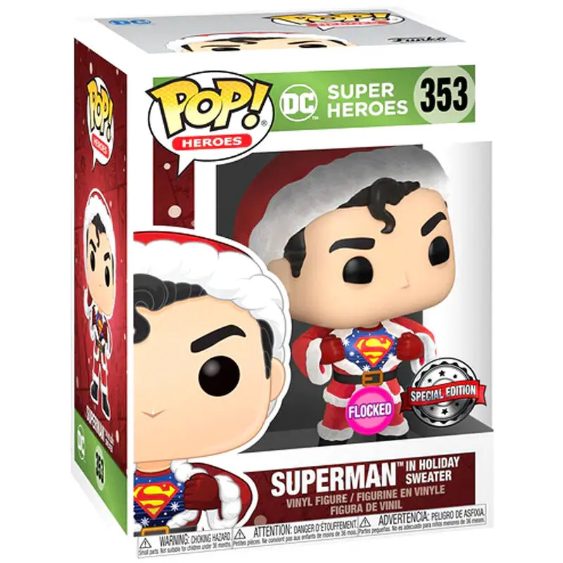 Funko POP figura i majica u kutiji Back DC Comics Superman Exclusive Flocked fotografija proizvoda