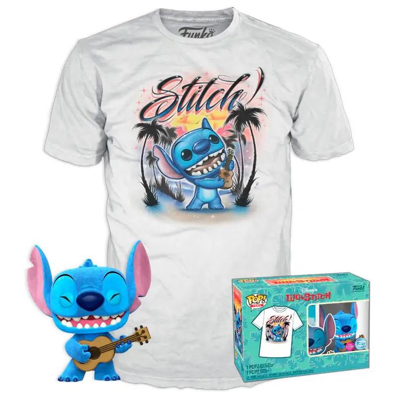 Funko POP figura i majica box Disney Stitch Ukelele Exkluzív fotografija proizvoda