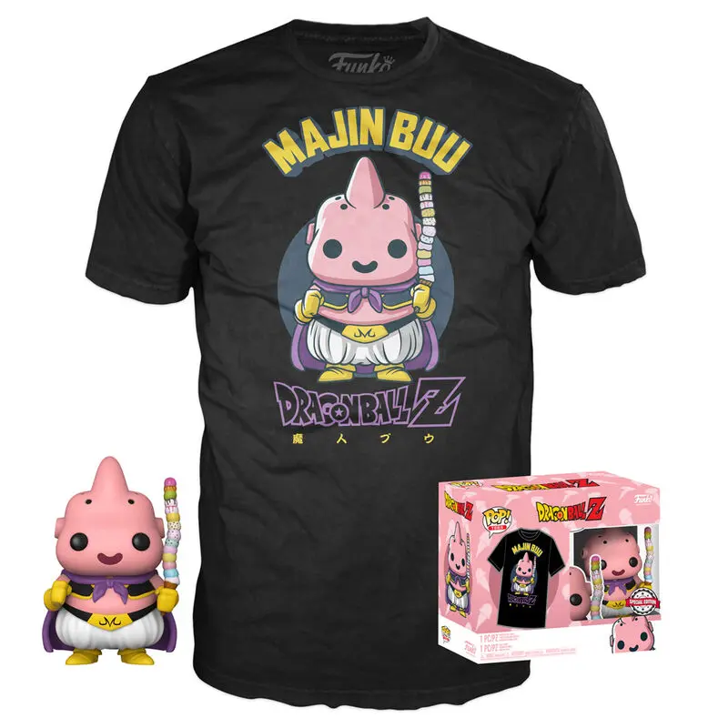 Funko POP! figura i majica u kutiji Dragon Ball Z Majin Buu Ekskluzivno fotografija proizvoda