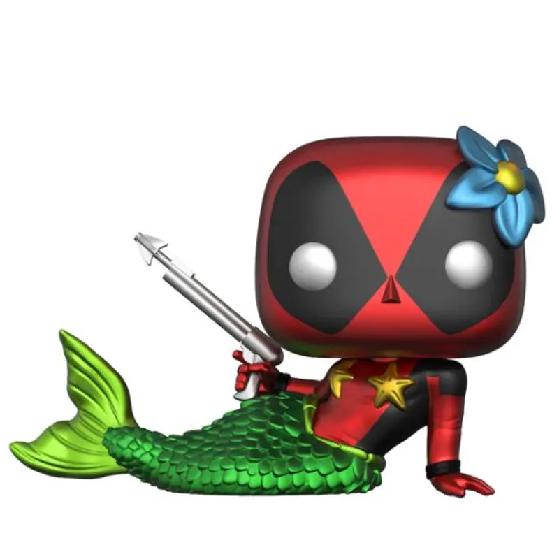 Funko POP! figura i majica Marvel Deadpool Mermaid Exkluzív kutija fotografija proizvoda