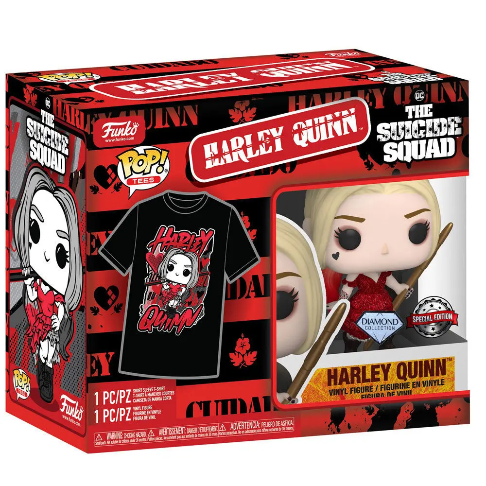 Funko POP! figura i majica u kutiji Suicide Squad 2 Harley Quinn fotografija proizvoda