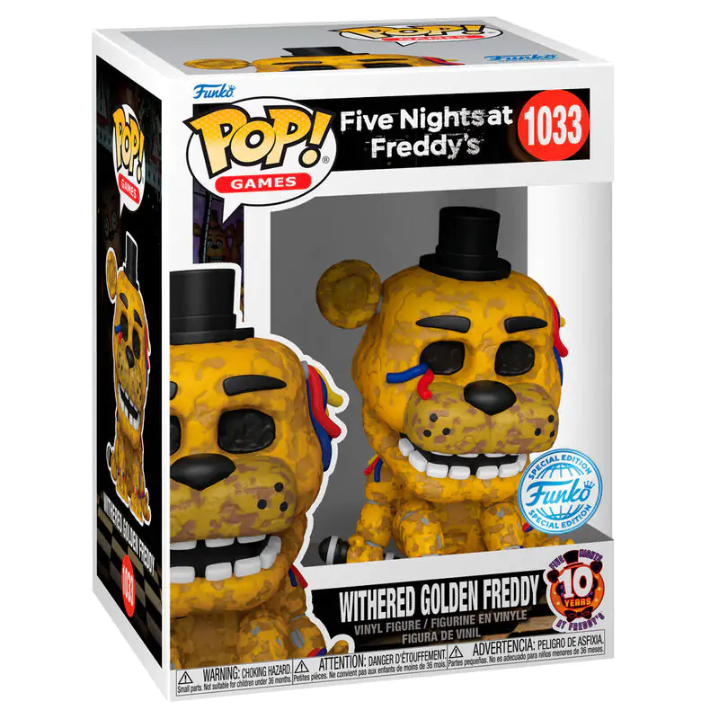 Funko POP figura Five Night at Freddys Withered Golden Freddy Exclusive fotografija proizvoda