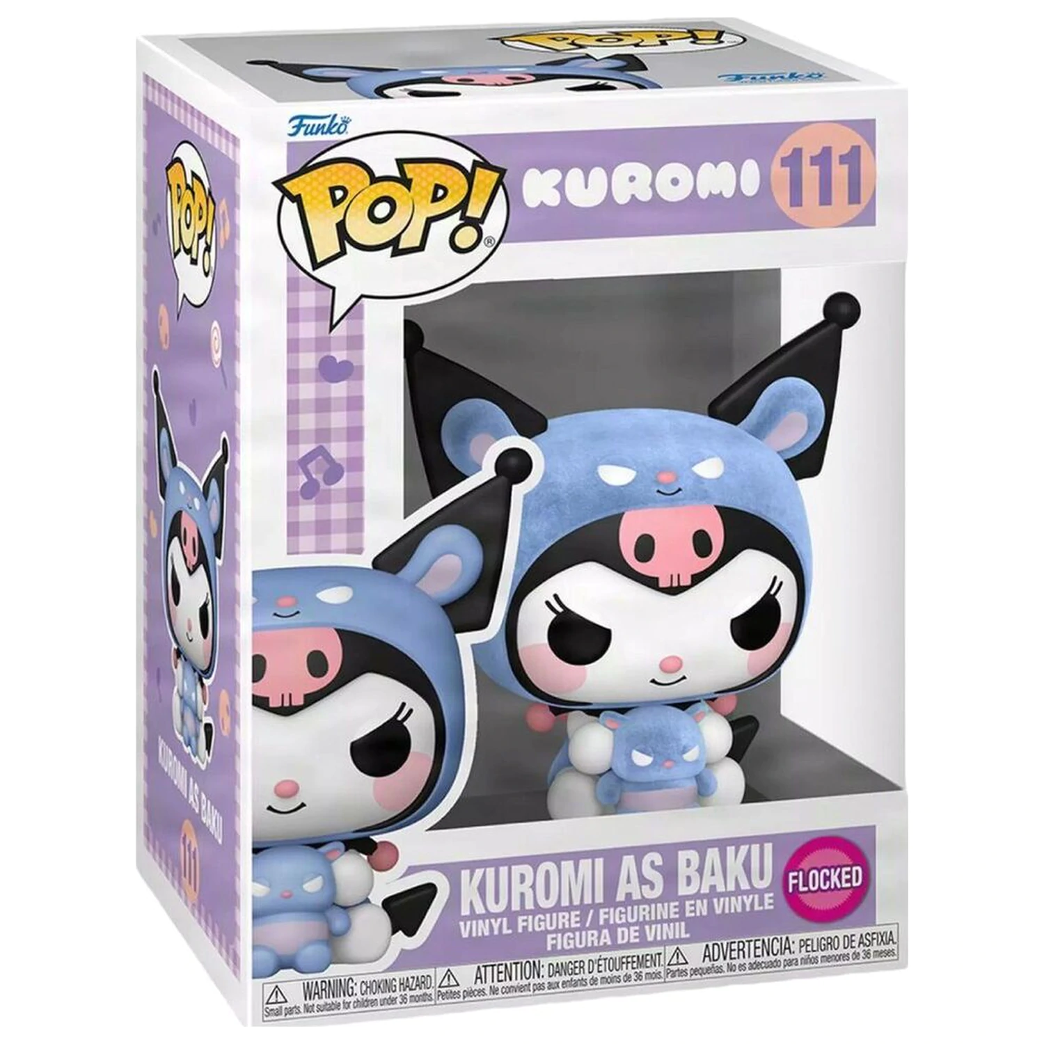 Funko POP figura Hello Kitty Kuromi kao Baku Flocked fotografija proizvoda