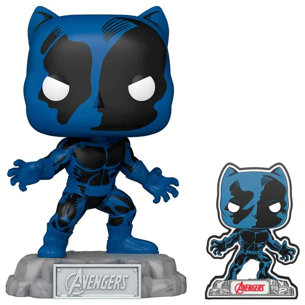 Funko POP figura Marvel Avengers 60th Anniversary Comic Black Panther s Pin Exclusive fotografija proizvoda