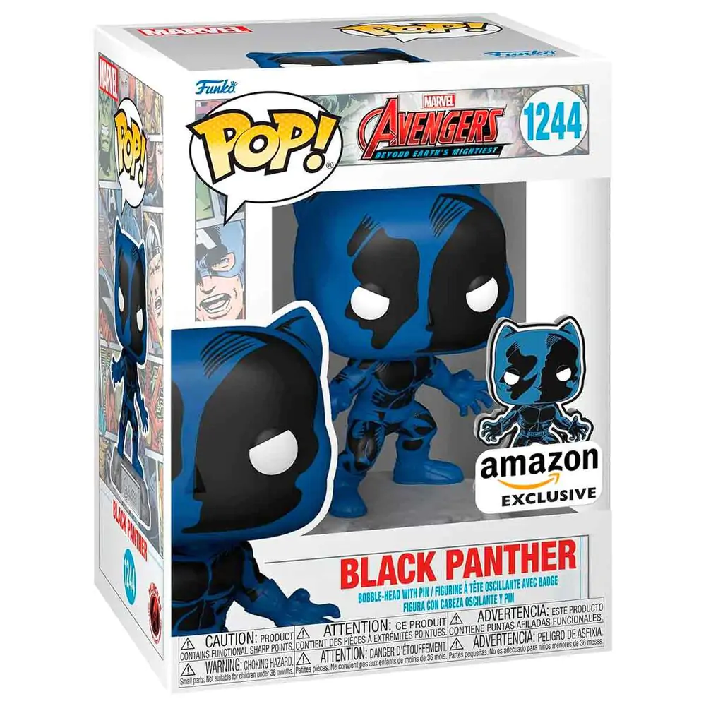 Funko POP figura Marvel Avengers 60th Anniversary Comic Black Panther s Pin Exclusive fotografija proizvoda