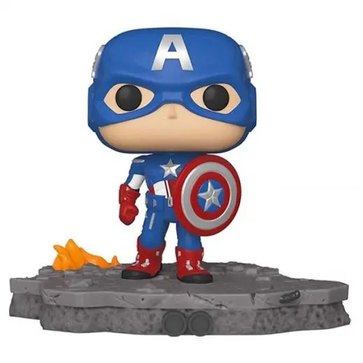 Avengers POP! Deluxe Vinilna Figura Captain America (Assemble) 9 cm fotografija proizvoda