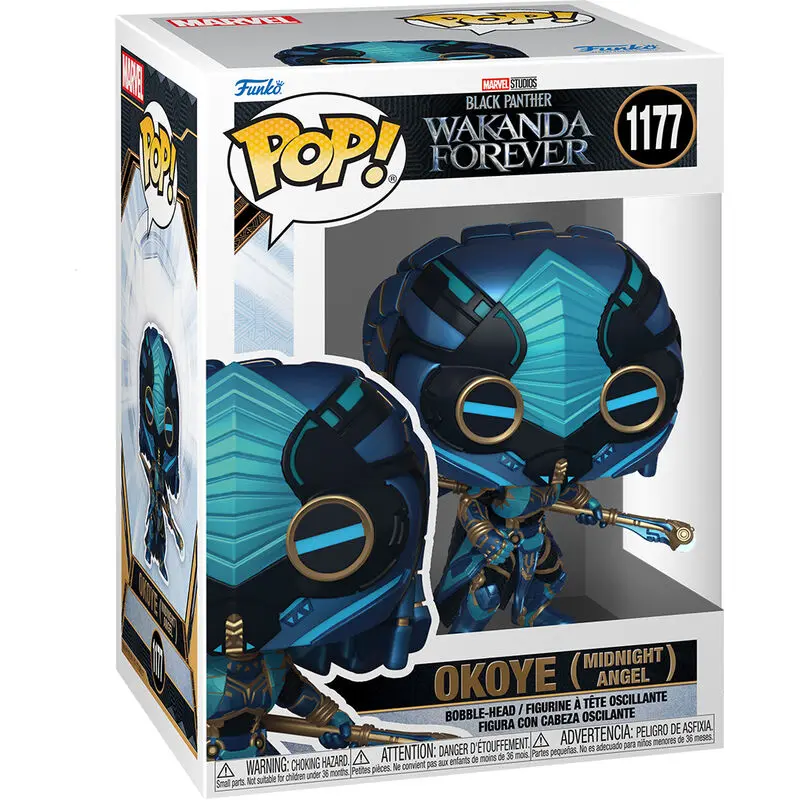 Black Panther: Wakanda Forever POP! Marvel Vinyl Figura Okoye (Midnight Angel) 9 cm fotografija proizvoda