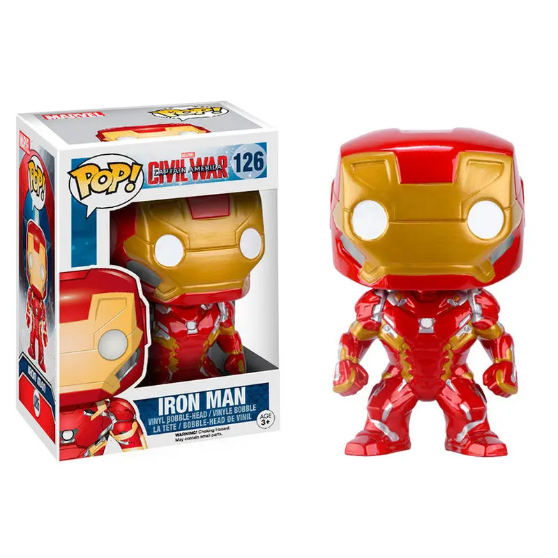 Captain America Civil War POP! Vinilna klimoglavac Iron Man 10 cm fotografija proizvoda