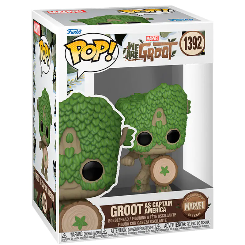 Funko POP figura Marvel We Are Groot - Groot kao Captain America fotografija proizvoda