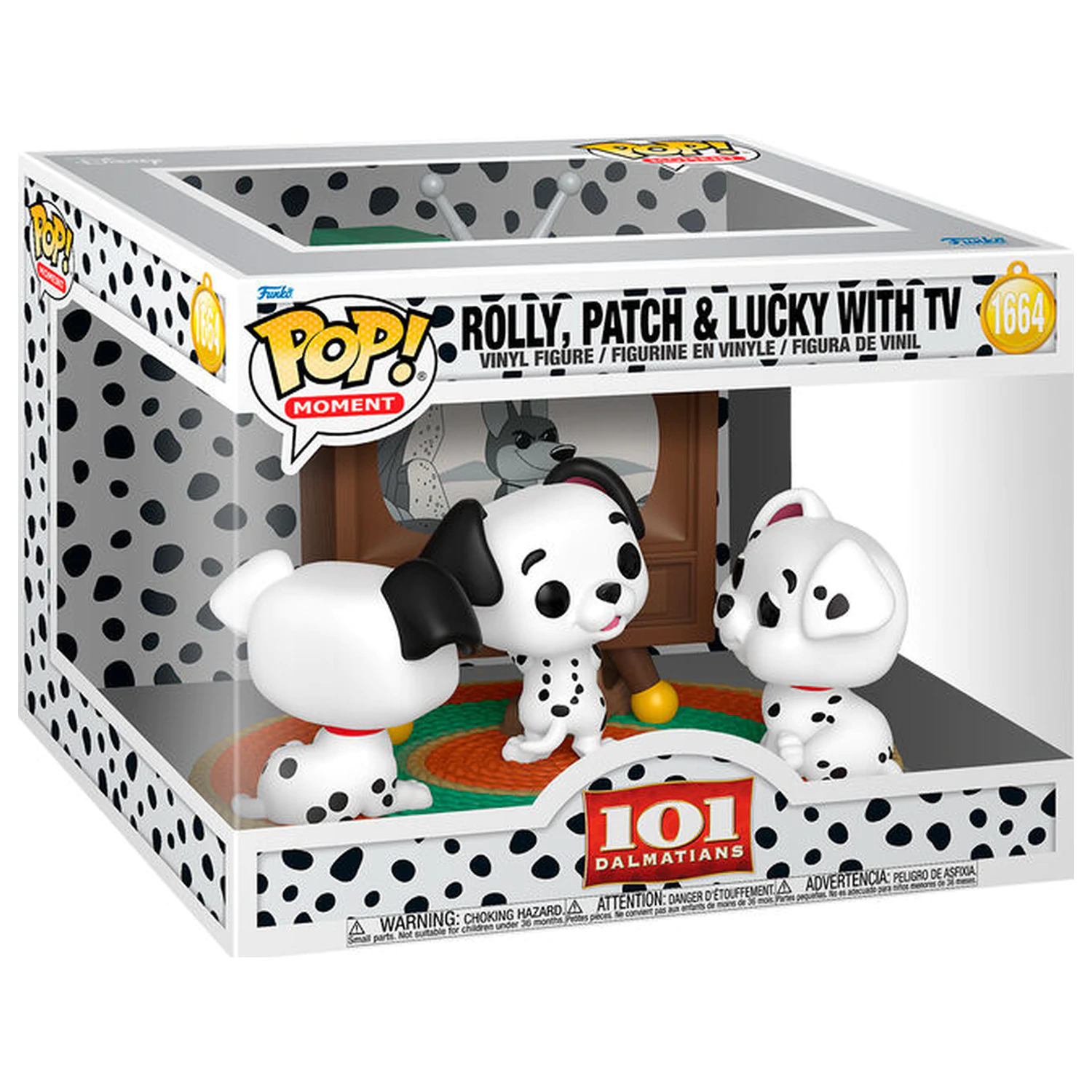 Funko POP figurica Moment Disney 101 Dalmatas Rolly Patch & Lucky with TV fotografija proizvoda