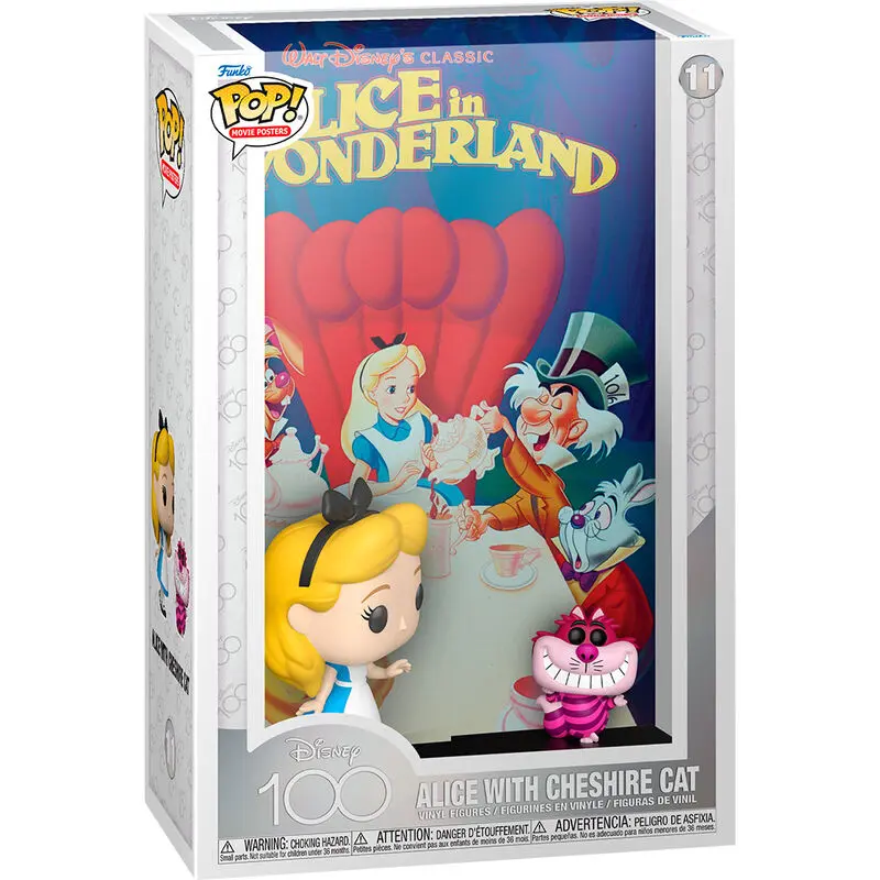 Disney's 100th Anniversary POP! Filmski Poster i Figura Alice in Wonderland 9 cm fotografija proizvoda