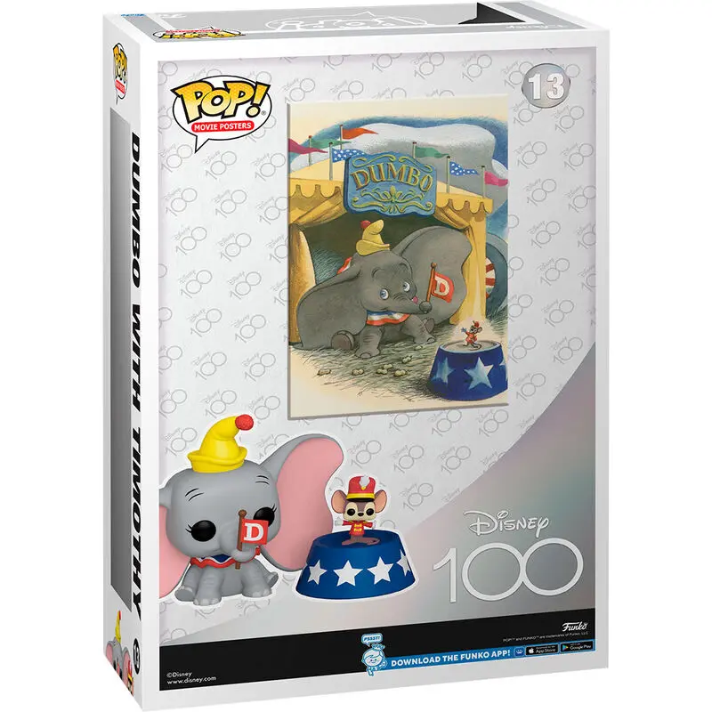 Disneyjeva 100. obljetnica POP! Movie Poster & Figure Dumbo 9 cm fotografija proizvoda