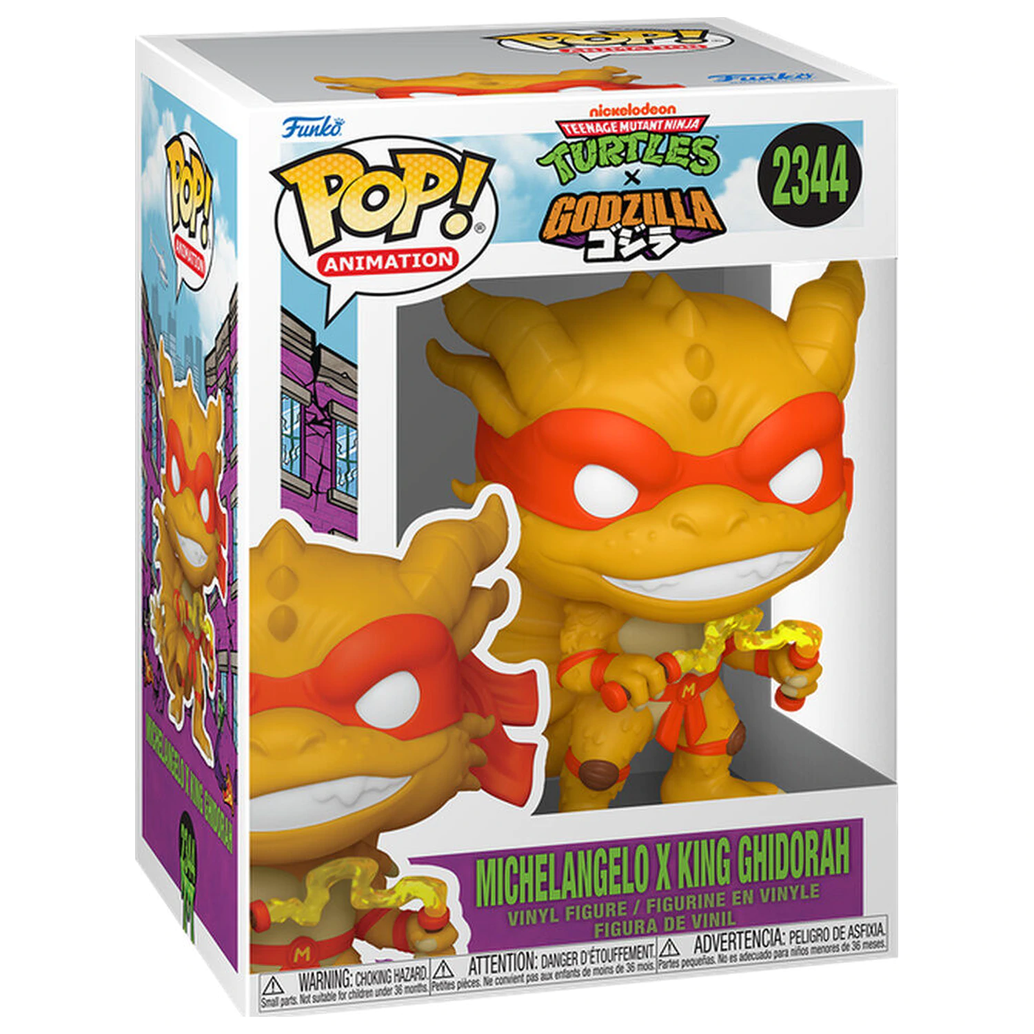 Funko POP figurica Mutant Ninja Turtles x Godzilla - Michelangelo X Ghidorah fotografija proizvoda