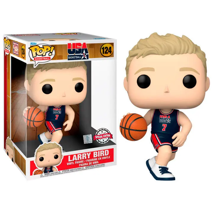 Košarkaška Super Veličine Jumbo POP! Vinyl Figura Larry Bird (Team USA) 25 cm fotografija proizvoda