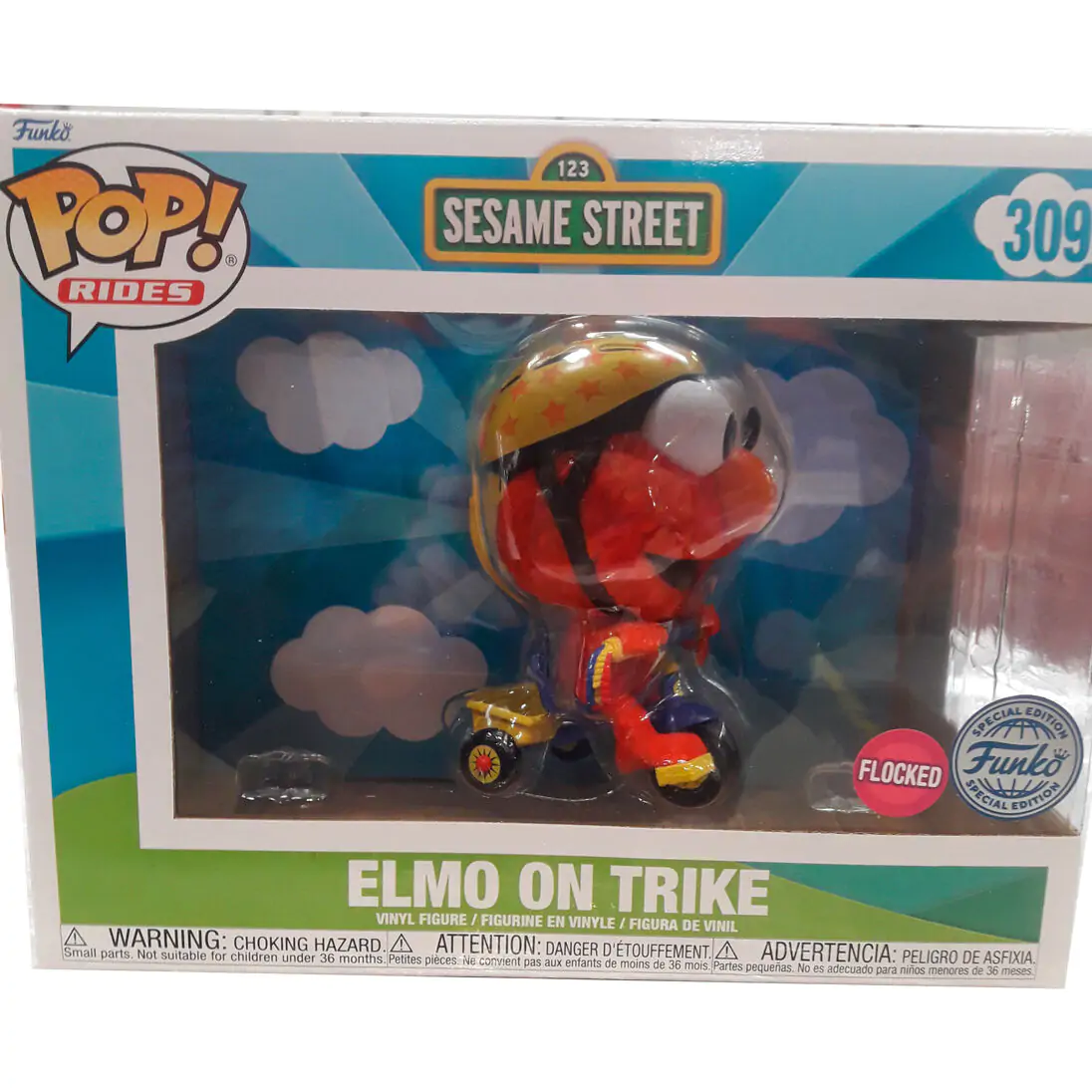 POP figura Rider Sesame Street Elmo na triciklu Ekskluzivno fotografija proizvoda