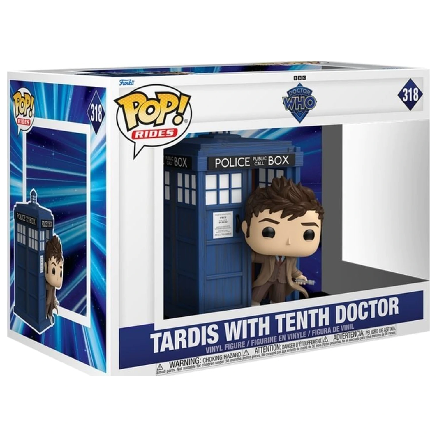 Funko POP figure Rides Deluxe Doctor Who Tardis with Tenth Doctor fotografija proizvoda