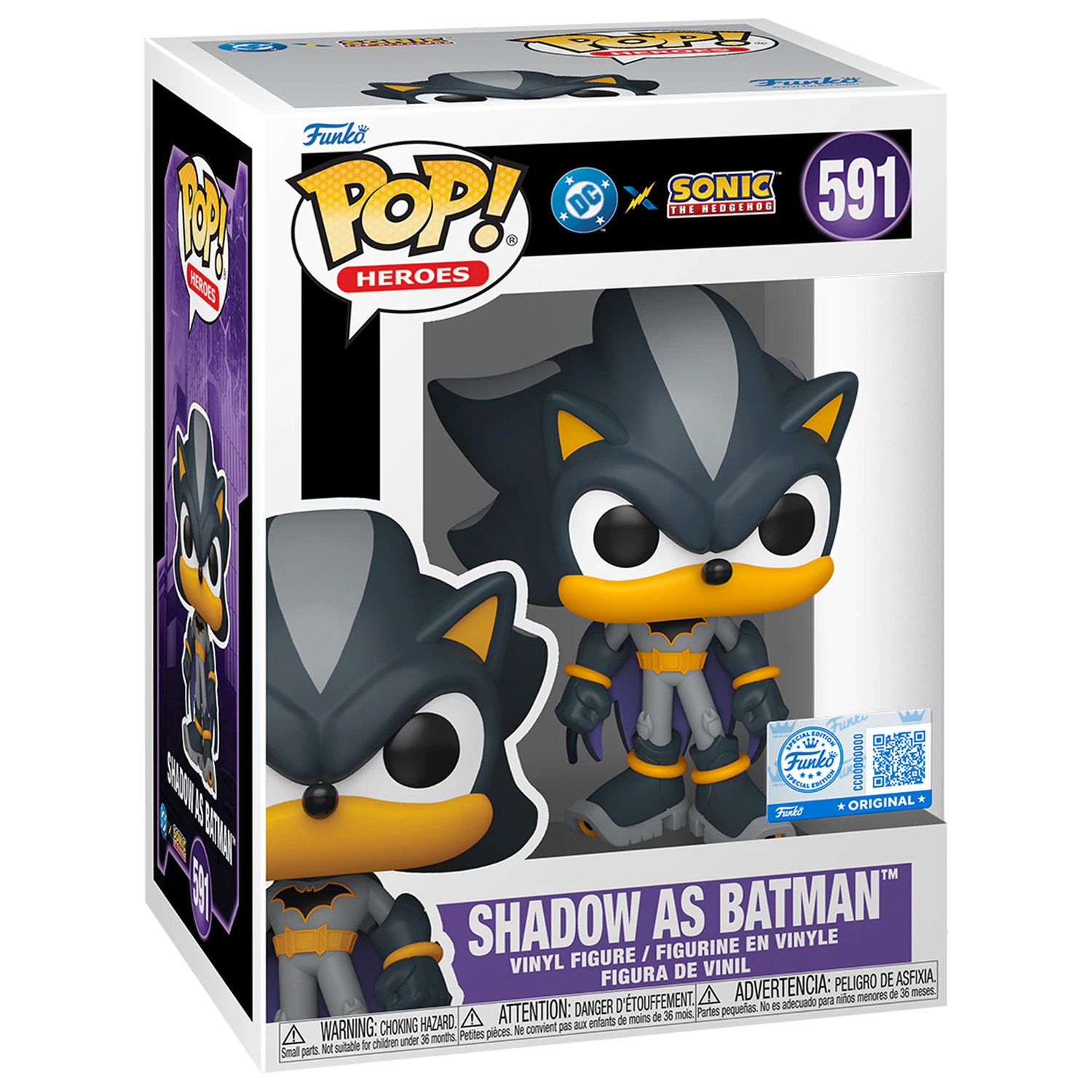 Funko POP figura Sonic The Hedgehog DC Comics Shadow Batman Exclusive fotografija proizvoda