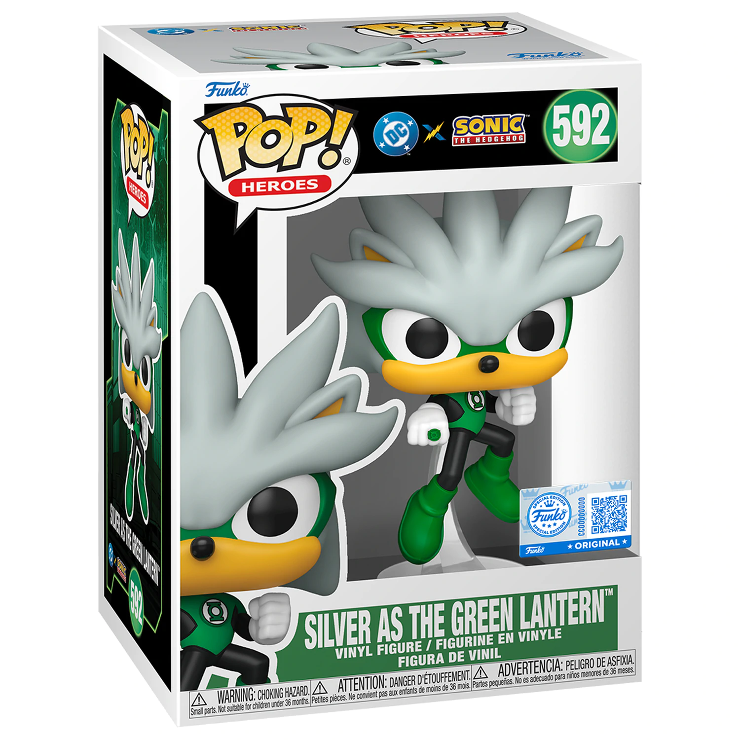 Funko POP figura Sonic The Hedgehog DC Comics Silver As the Green Lantern Exclusive fotografija proizvoda