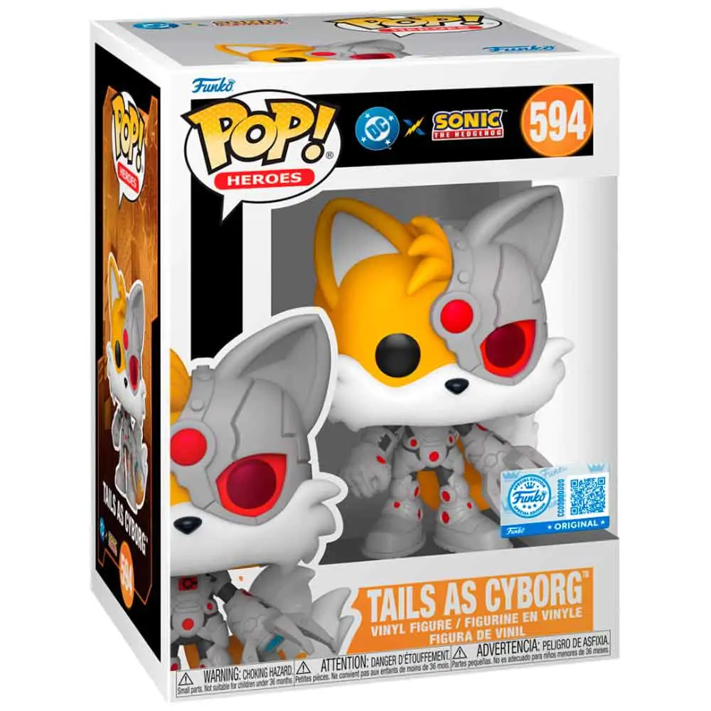 Funko POP figura Sonic The Hedgehog DC Comics Tails As Cyborg Exclusive fotografija proizvoda