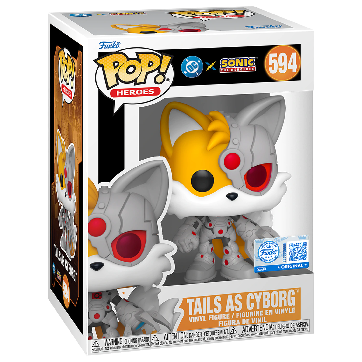 Funko POP figura Sonic The Hedgehog DC Comics Tails As Cyborg Exclusive fotografija proizvoda