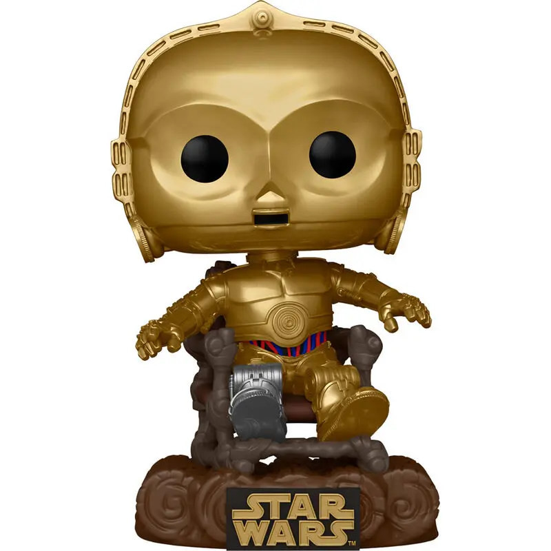 Star Wars Return of the Jedi 40th Anniversary POP! Vinilna Figura C3P0 u stolici 9 cm fotografija proizvoda