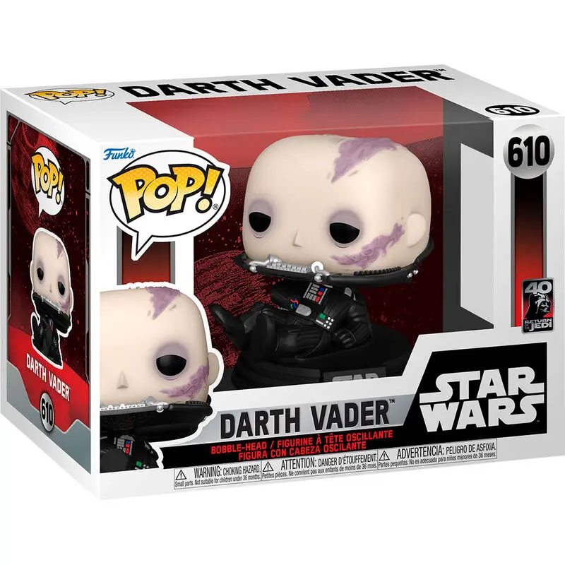 Star Wars Return of the Jedi 40th Anniversary POP! Vinilna figura Vader (bez maske) 9 cm fotografija proizvoda