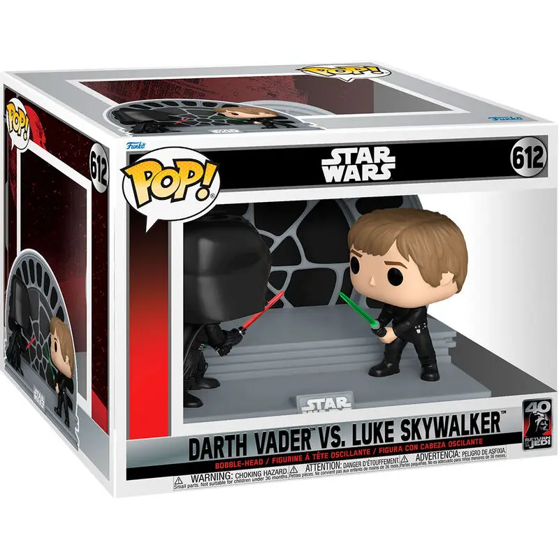 Star Wars Return of the Jedi 40th Anniversary POP Moment! Vinil Figure set 2 komada Luke vs Vader 9 cm fotografija proizvoda