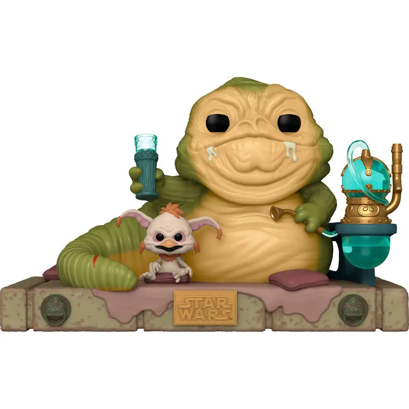 Star Wars Return of the Jedi 40th Anniversary POP! Deluxe Vinilna Figura Jabba w/Salacious 9 cm fotografija proizvoda