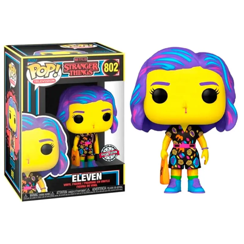 POP figurica Stranger Things Eleven in Mall Outfit Black Light Exclusive fotografija proizvoda