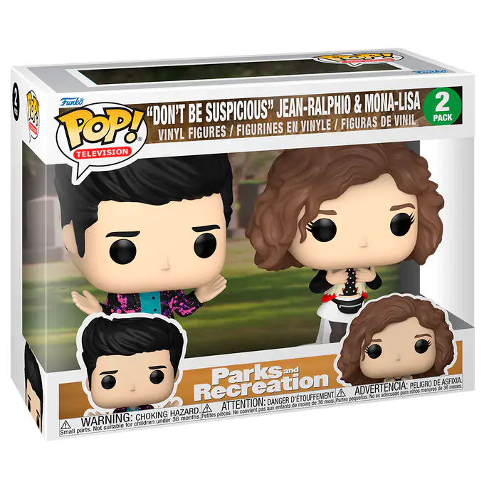 Blister 2 figure Funko POP Parks and Recreation Dont Be Suspicious Jean-Ralphio & Mona-Lisa fotografija proizvoda