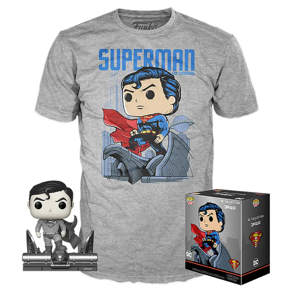 Funko POP & Tee DC Comics Jim Lee Superman figura i majica kutija fotografija proizvoda