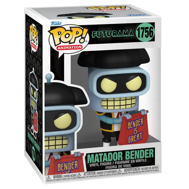 Futurama Pop! Animation Vinyl Figura Bender (Matador) 9 cm fotografija proizvoda