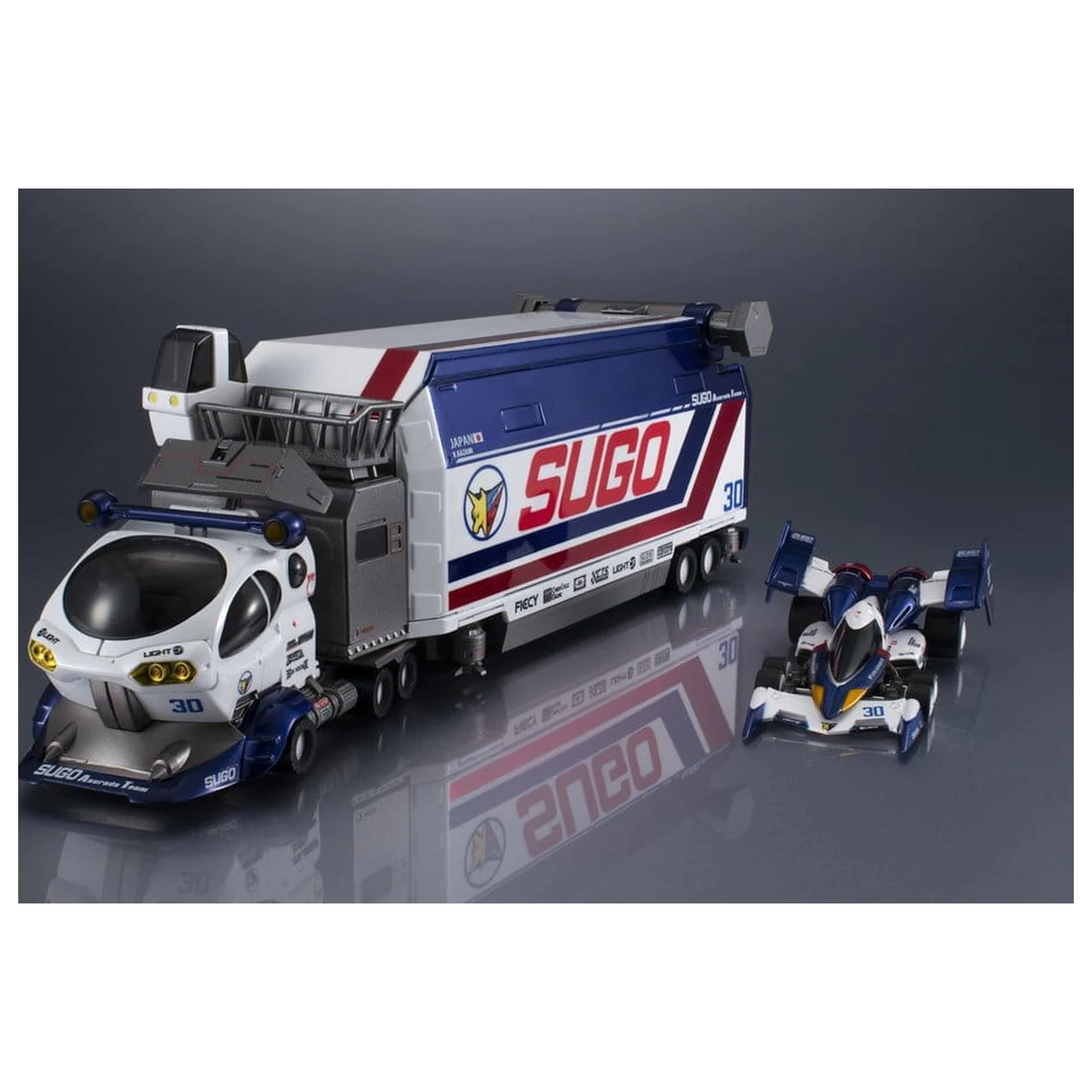 Future GPX Cyber Formula Collection vozila, pakiranje od 2 komada, Sugolegerd 10V5000 & Super Asurada 01 Circuit Mode Heritage Edition DX 22 cm fotografija proizvoda