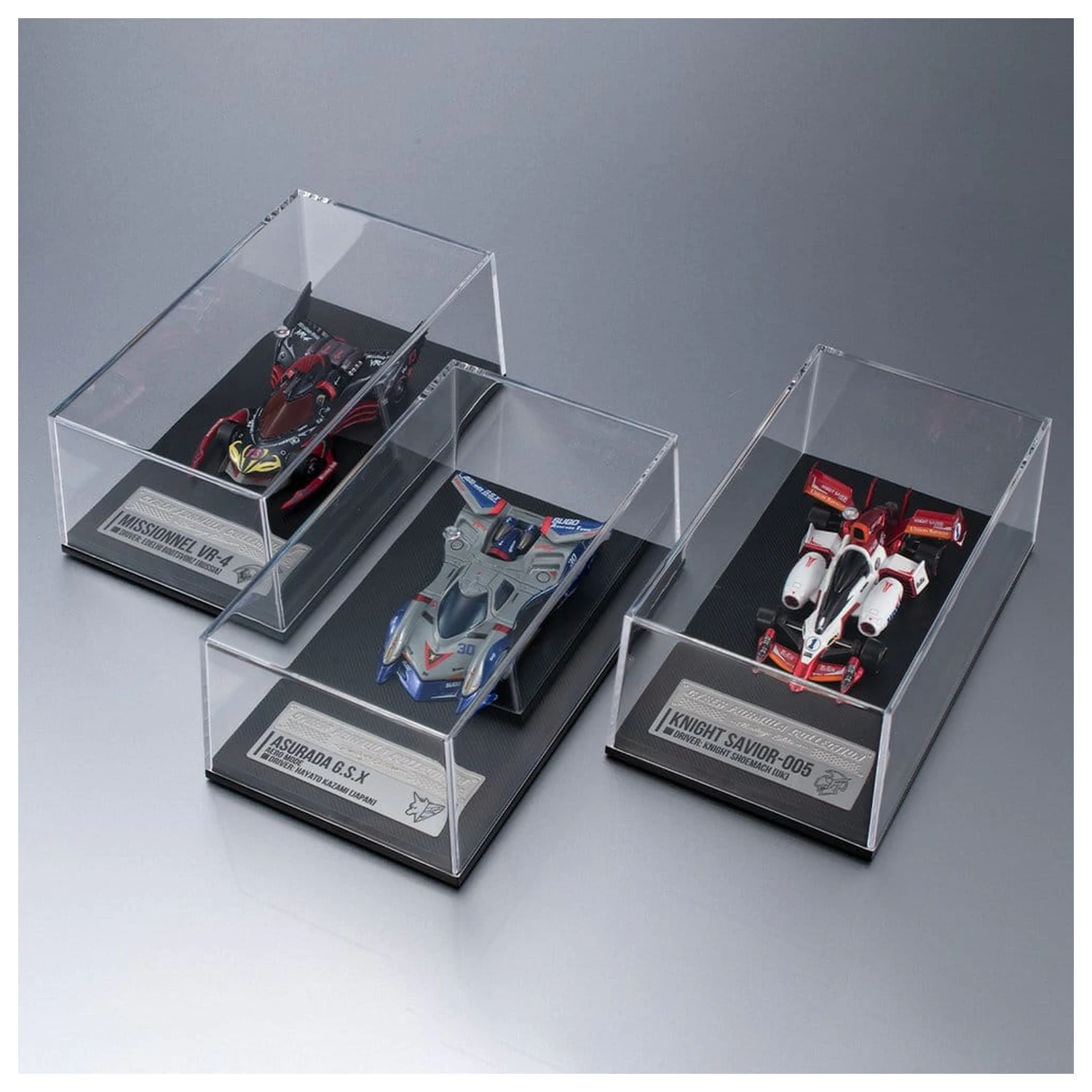 Future GPX Cyber Formula Cyber Formula Collection -Heritage Edition- Set vozila od 3 komada Asurada G.S.X Aero Mode & Knight Savior 005 & Missionel VR-4 fotografija proizvoda