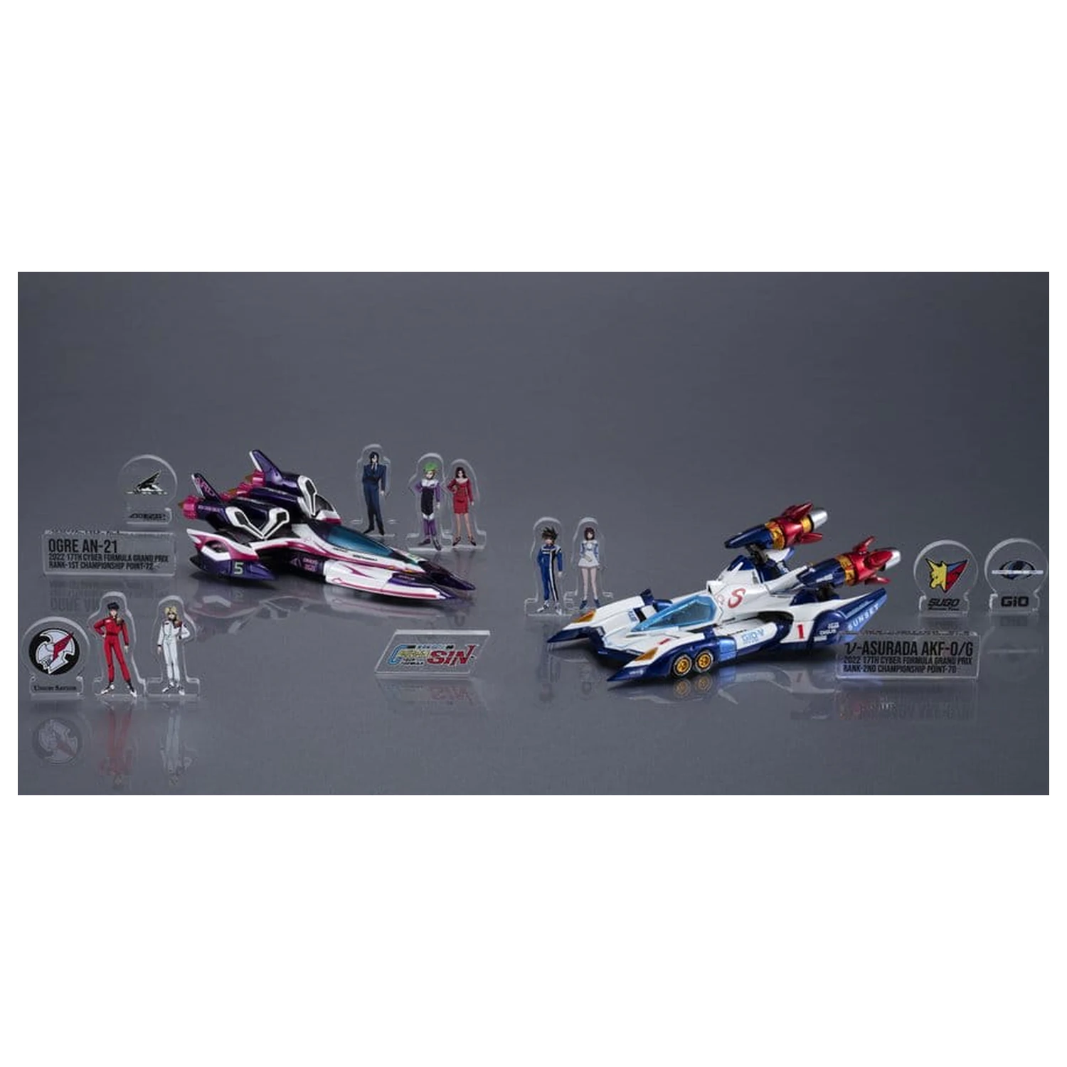Future GPX Cyber Formula Vehicles pakiranje od 2 vAsurada AKF-0/G spiral boost mode i OGRE AN-21 super Aero boost mode Set Heritage Edition 9 cm fotografija proizvoda
