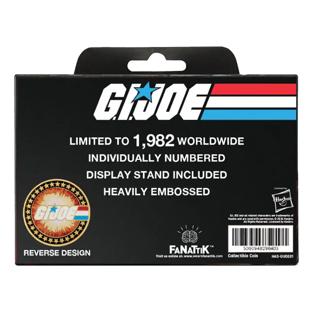 G.I. Joe Collectable kovanica Pravi američki heroj 60. obljetnica 24k pozlaćena Limited Edition fotografija proizvoda