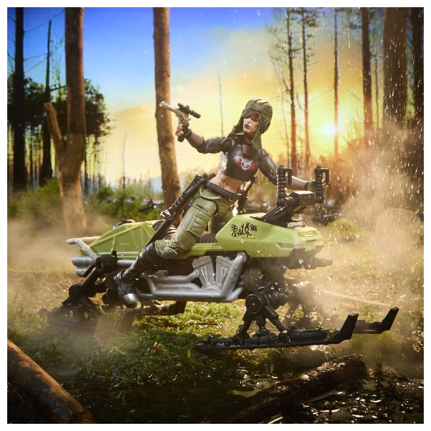 G.I. Joe Classified Series Akcijska figura i set vozila #194 Zanya and Dreadnok Chameleon (Swamp Skier) 15 cm fotografija proizvoda