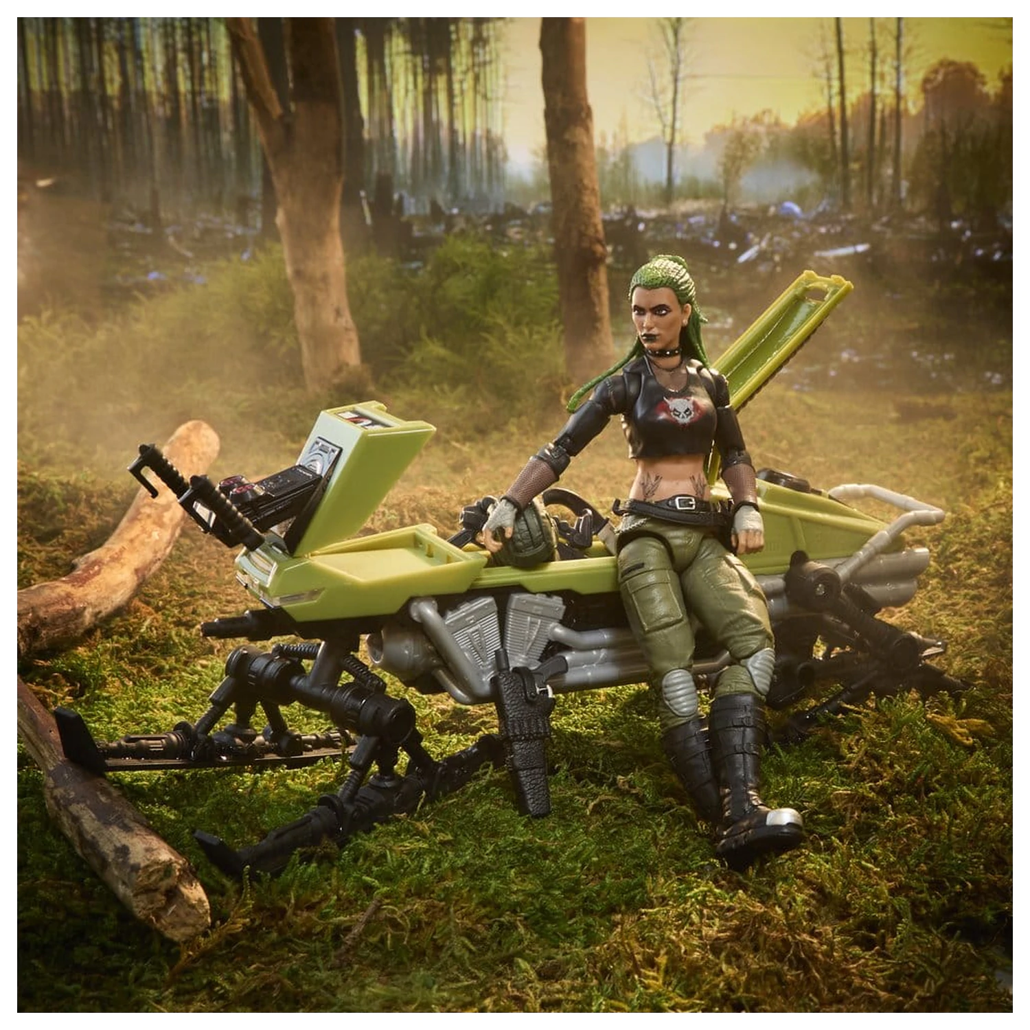 G.I. Joe Classified Series Akcijska figura i set vozila #194 Zanya and Dreadnok Chameleon (Swamp Skier) 15 cm fotografija proizvoda
