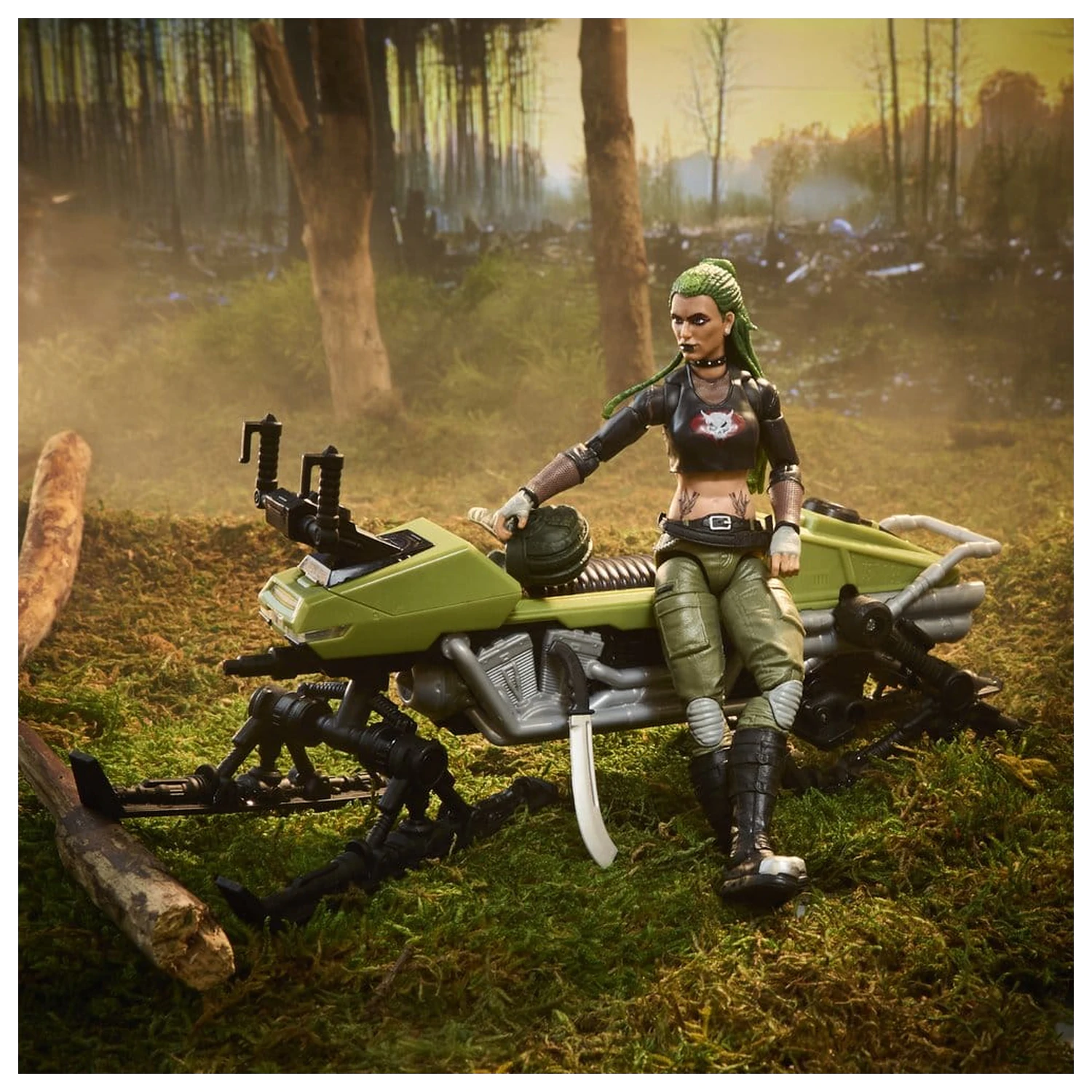 G.I. Joe Classified Series Akcijska figura i set vozila #194 Zanya and Dreadnok Chameleon (Swamp Skier) 15 cm fotografija proizvoda