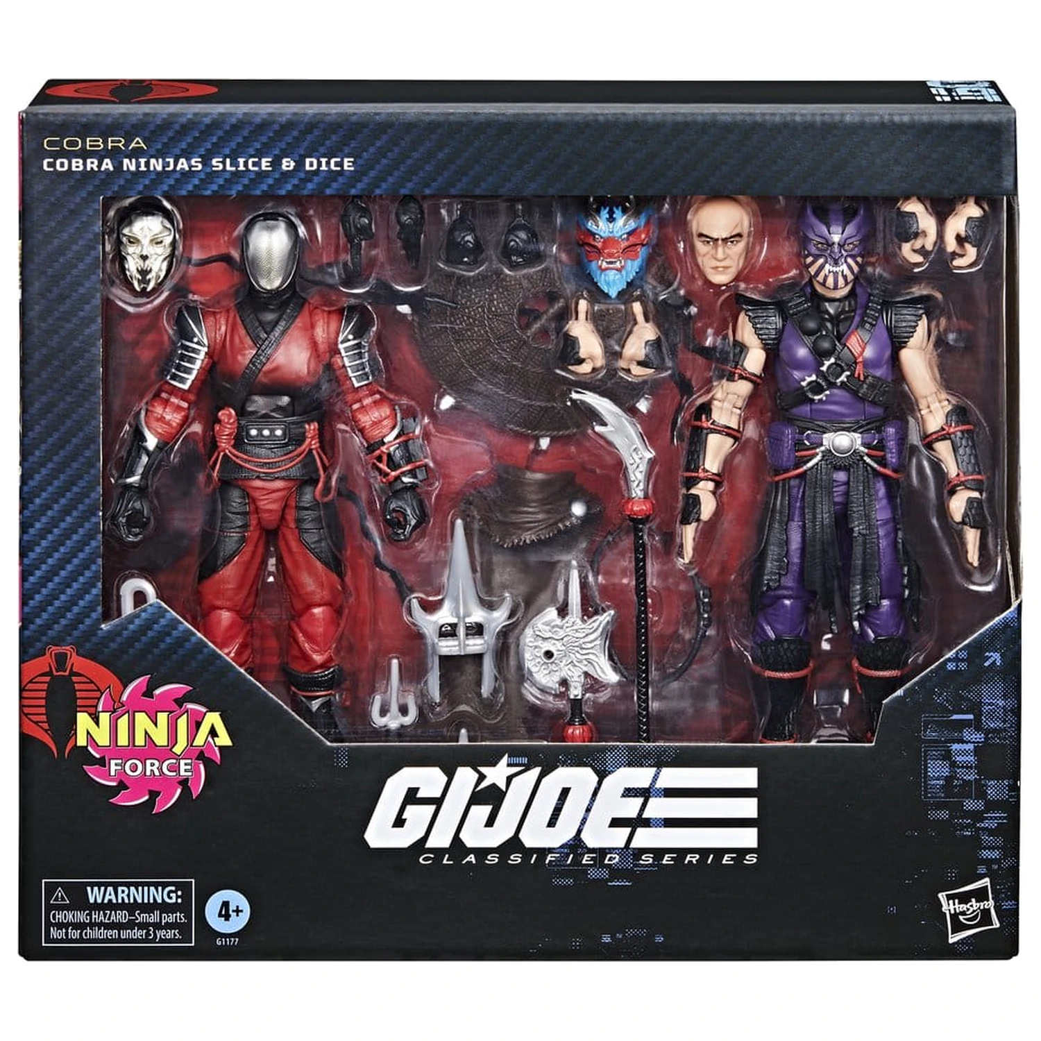 G.I. Joe Classified Series Akcijska figura 2-Pack #160 Cobra Ninjas Slice & Dice 15 cm fotografija proizvoda