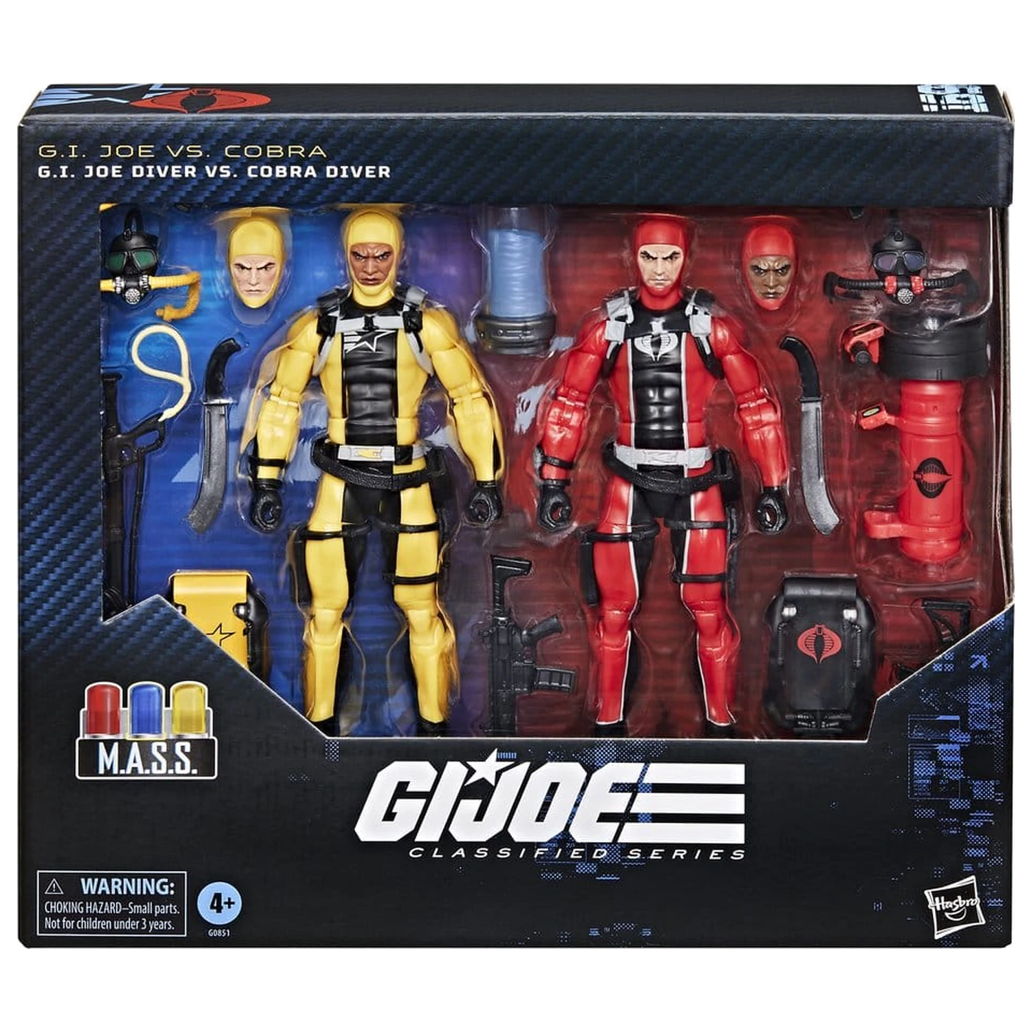G.I. Joe Classified Series Akcijske figure paket od 2 komada #169 G.I. Joe Diver vs. Cobra Diver 15 cm fotografija proizvoda
