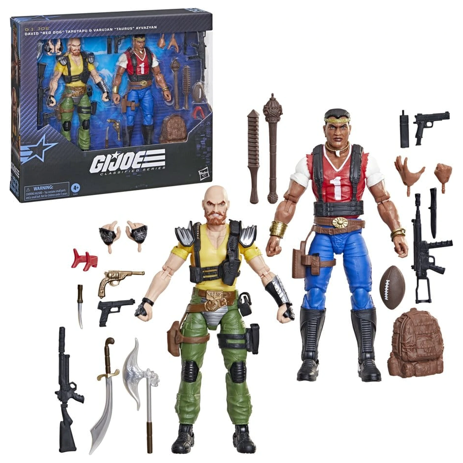 G.I. Joe Classified Series Akcijska figura 2-Pack #193 David "Red Dog" Taputapu & Varujan "Taurus" Ayvazyan 15 cm fotografija proizvoda