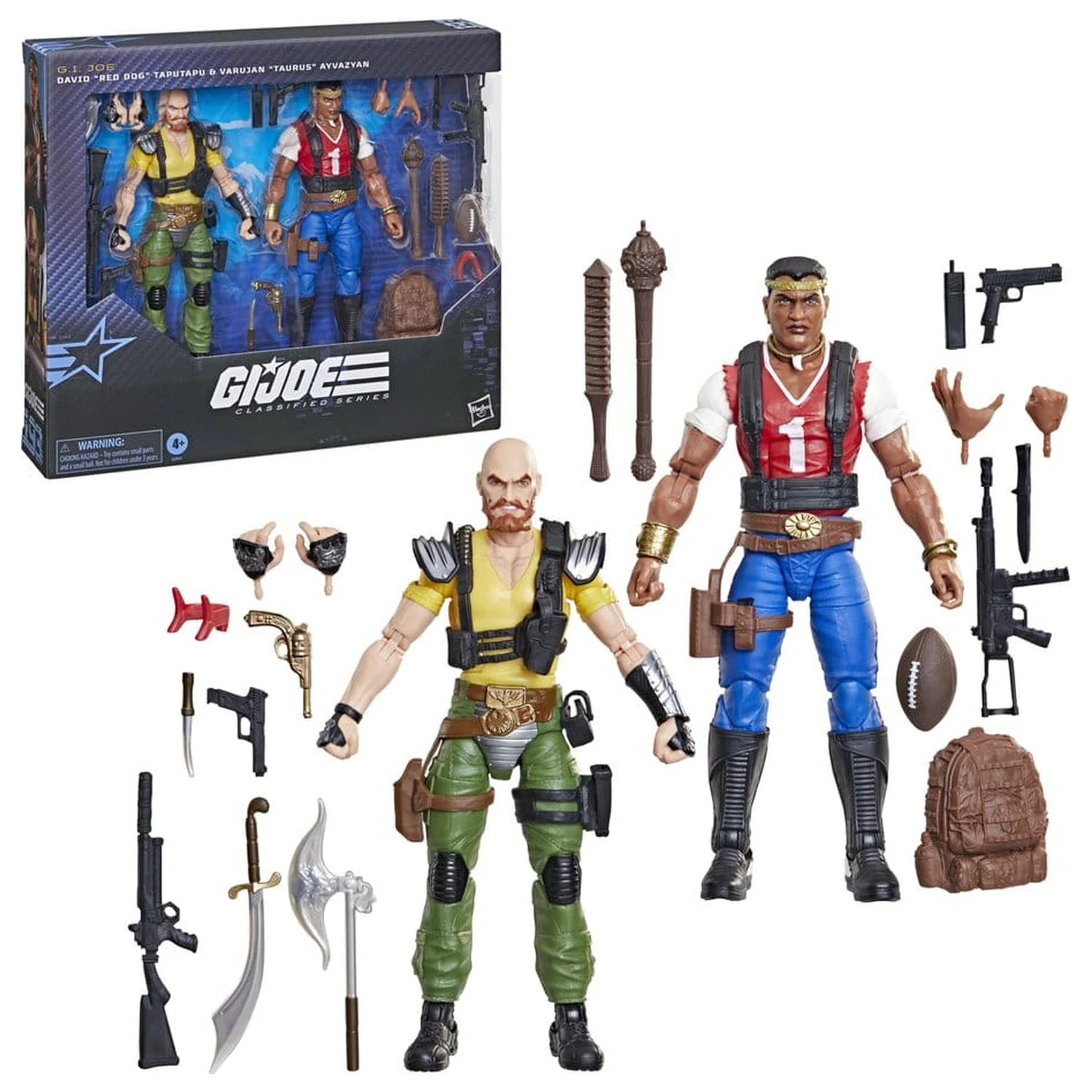 G.I. Joe Classified Series Akcijska figura 2-Pack #193 David "Red Dog" Taputapu & Varujan "Taurus" Ayvazyan 15 cm fotografija proizvoda